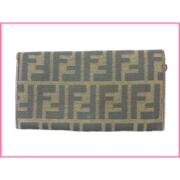Fendi brown Wallet Zucca beige long black - Picture 1 of 6